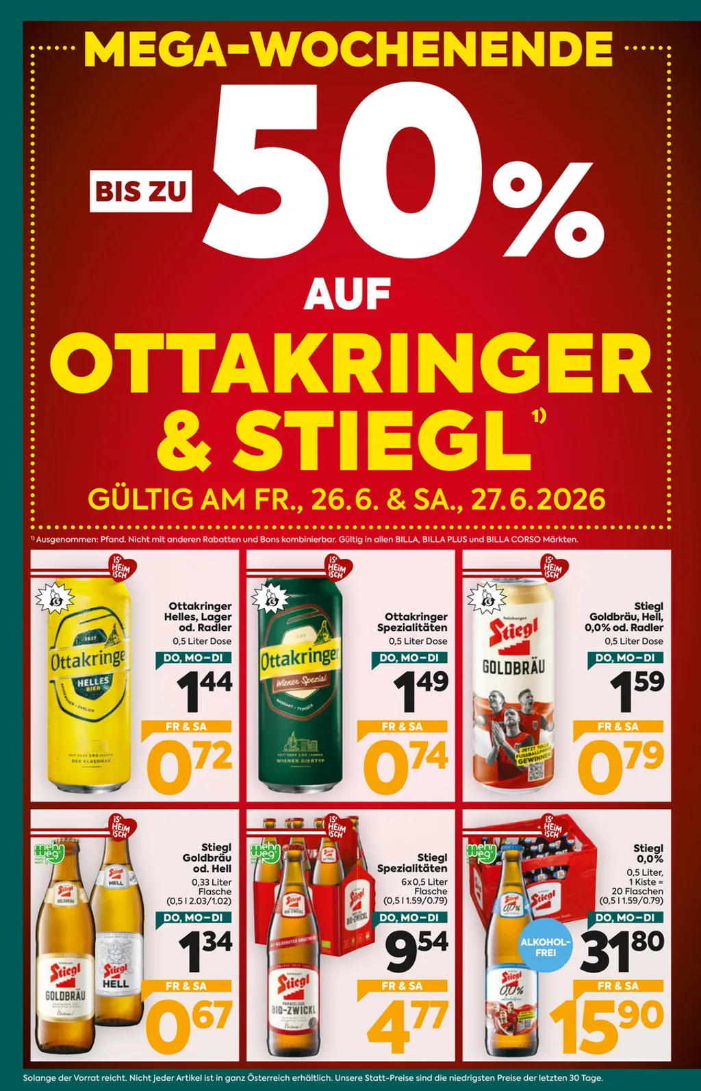 Billa Plus Flugblatt ab 25.06.2026 (Donnerstag)