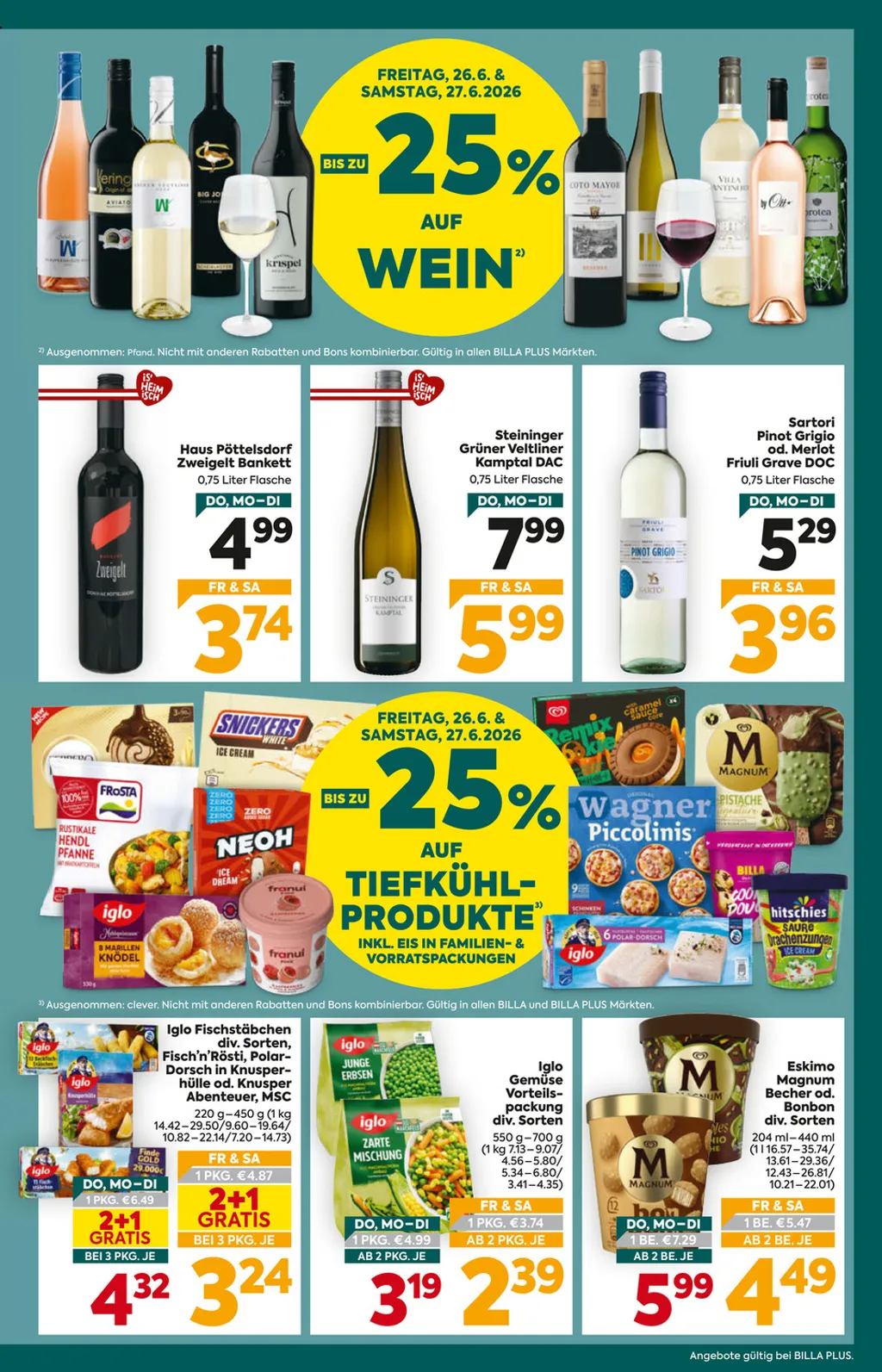 Billa Plus Flugblatt ab 25.06.2026 (Donnerstag)