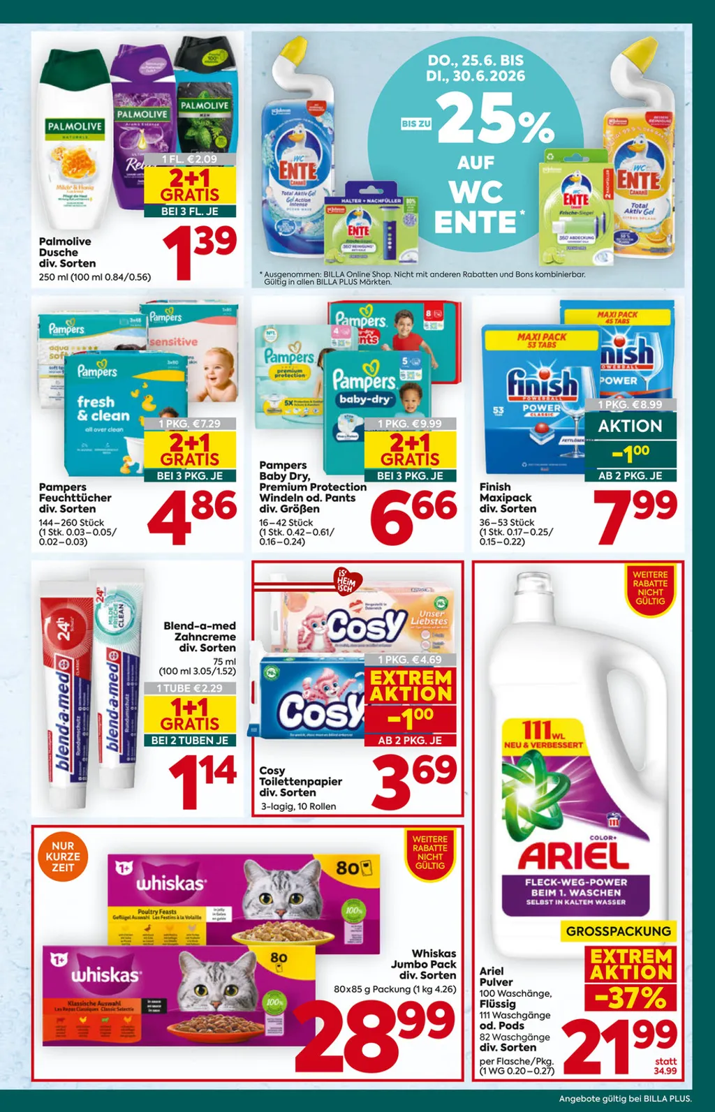Billa Plus Flugblatt ab 25.06.2026 (Donnerstag)