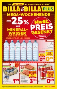 Billa Flugblatt ab 01.07.2026 (Mittwoch)