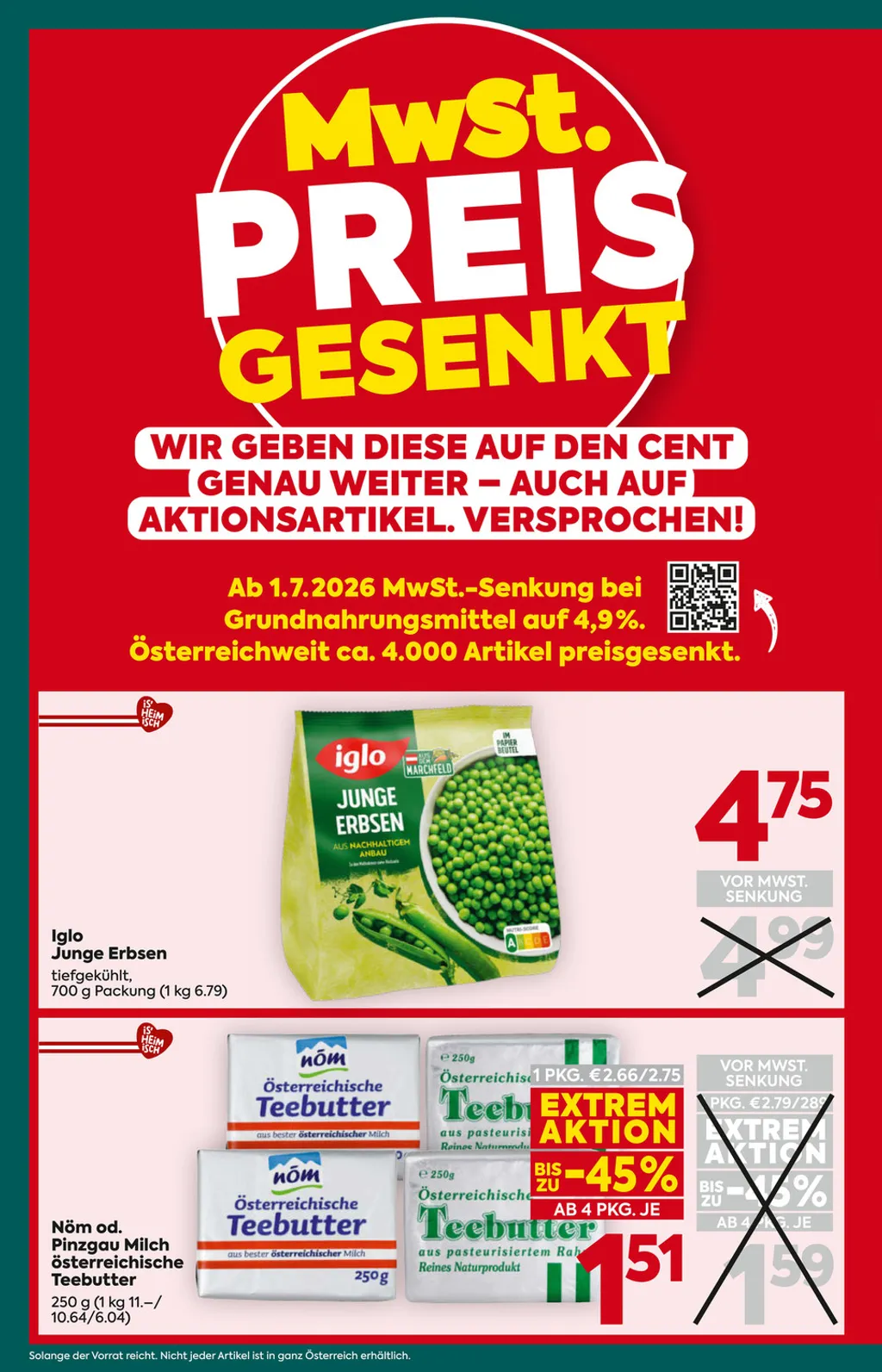 Billa Plus Flugblatt ab 01.07.2026 (Mittwoch)