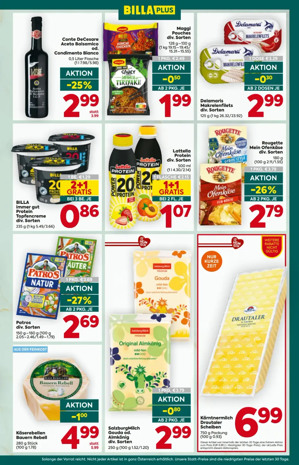 Billa Plus Flugblatt ab 09.07.2026 (Donnerstag)