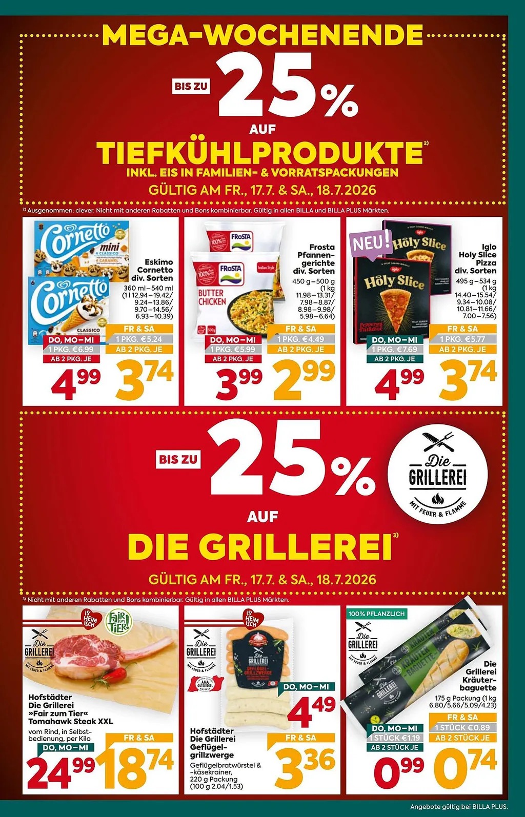 Billa Plus Flugblatt ab 16.07.2026 (Donnerstag)