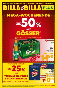 Billa Flugblatt ab 23.07.2026 (Donnerstag)