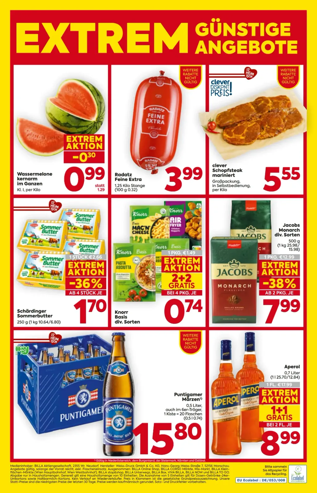 Billa Flugblatt ab 23.07.2026 (Donnerstag)