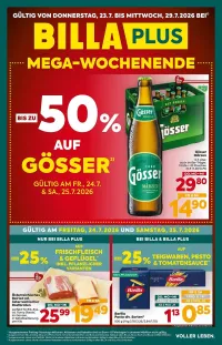 Billa Plus Flugblatt ab 23.07.2026 (Donnerstag)