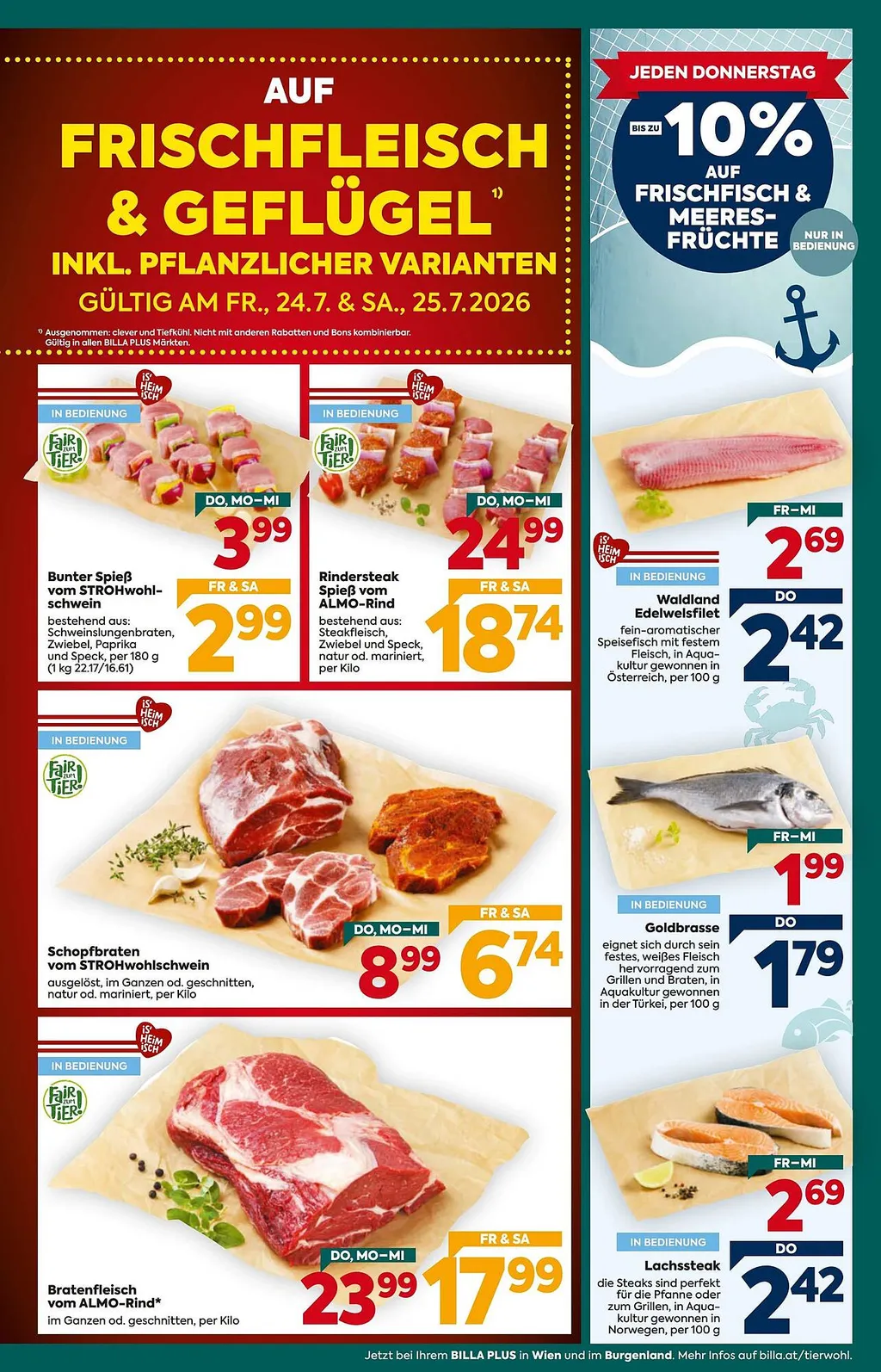Billa Plus Flugblatt ab 23.07.2026 (Donnerstag)
