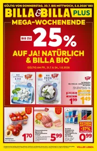 Billa Flugblatt ab 30.07.2026 (Donnerstag)