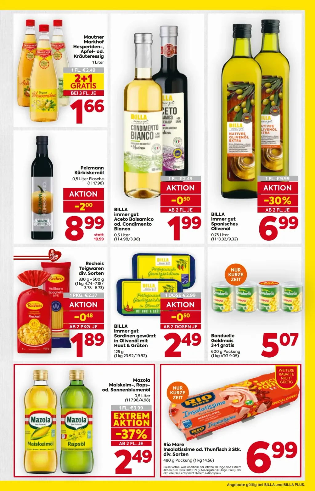 Billa Flugblatt ab 30.07.2026 (Donnerstag)