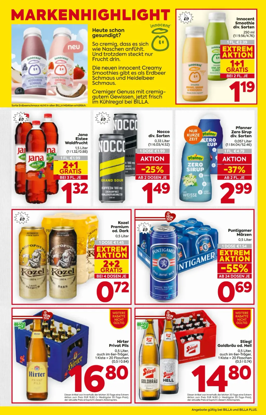Billa Flugblatt ab 30.07.2026 (Donnerstag)