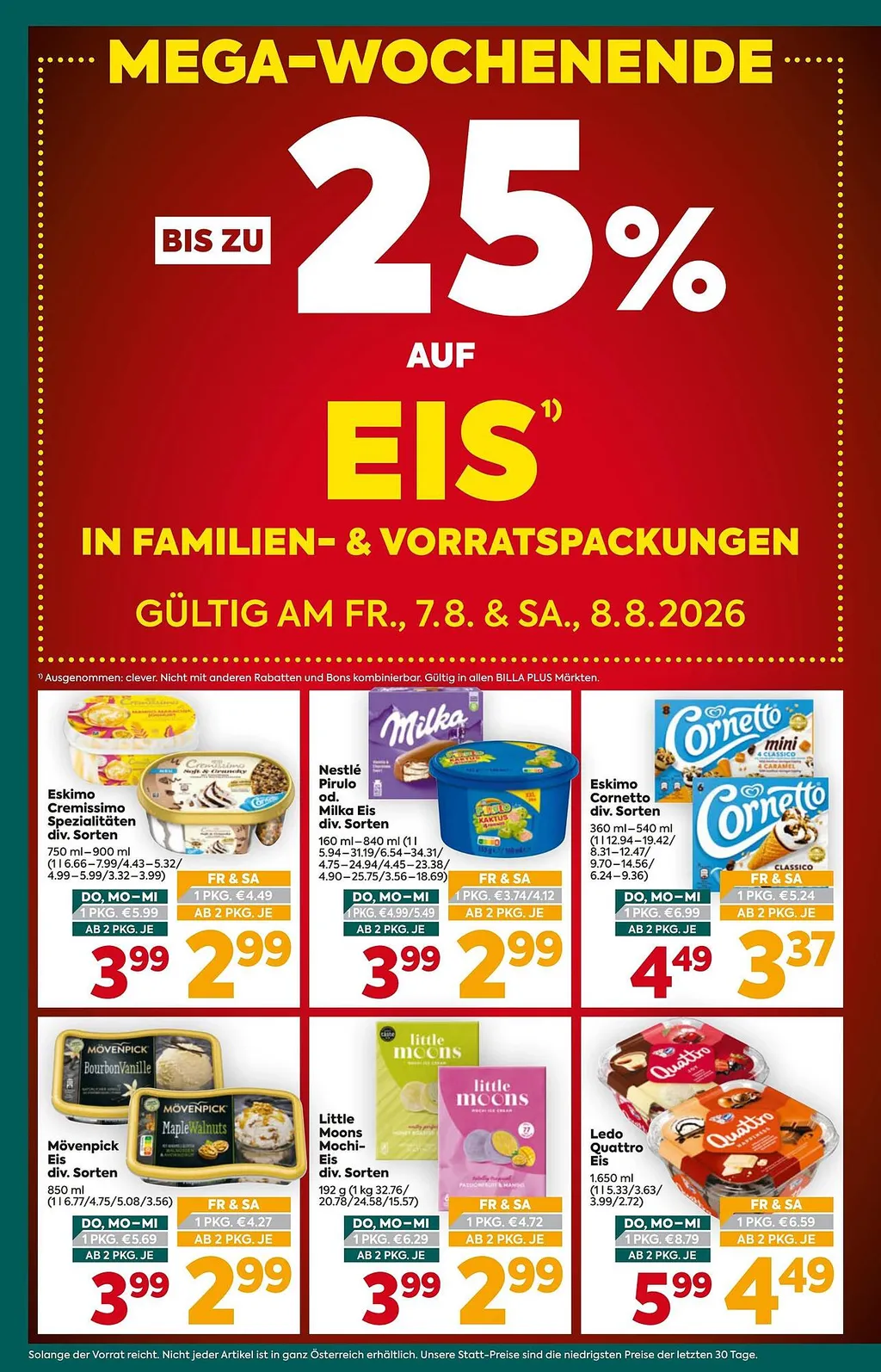 Billa PLUS Flugblatt ab 06.08.2026 (Donnerstag)