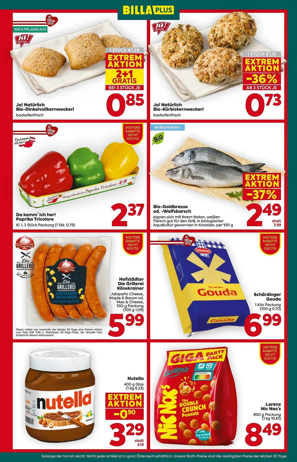 Billa PLUS Flugblatt ab 06.08.2026 (Donnerstag)