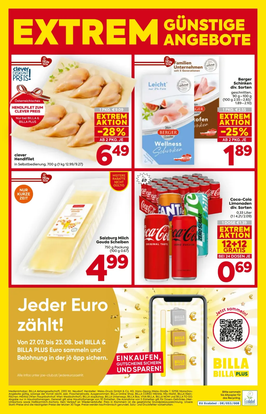 Billa Flugblatt ab 06.08.2026 (Donnerstag)