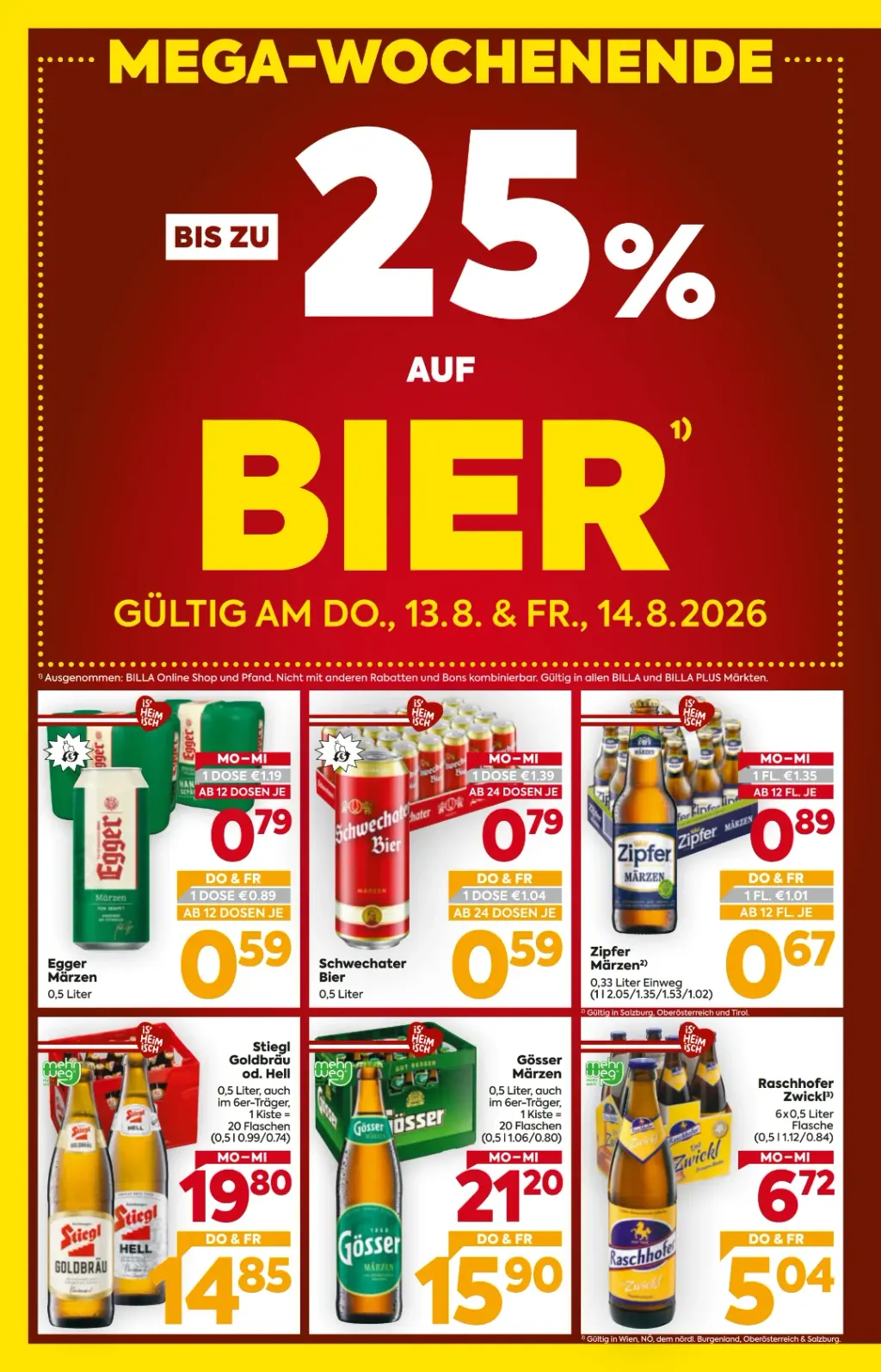 Billa Flugblatt ab 13.08.2026 (Donnerstag)