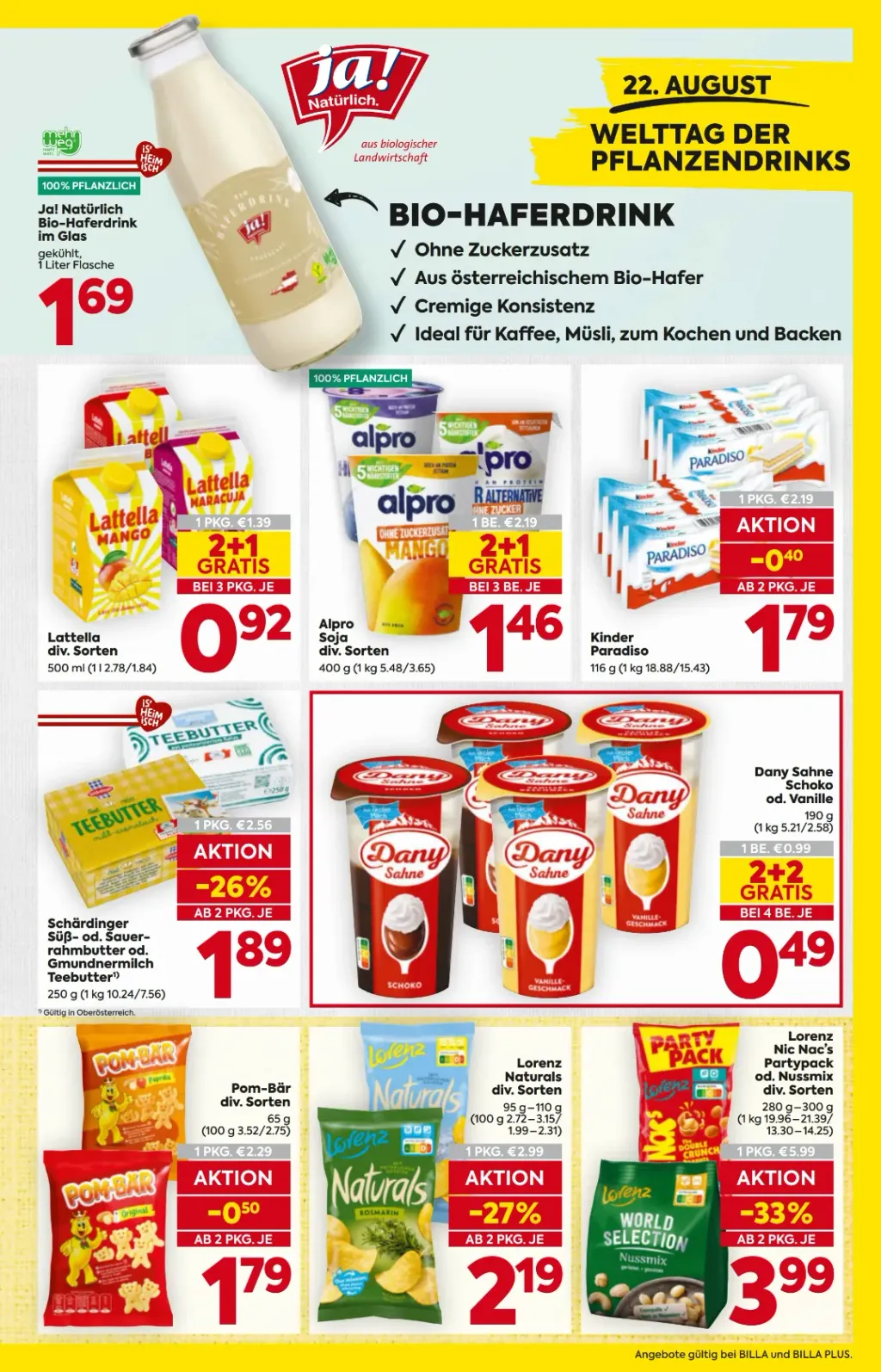 Billa Flugblatt ab 20.08.2026 (Donnerstag)