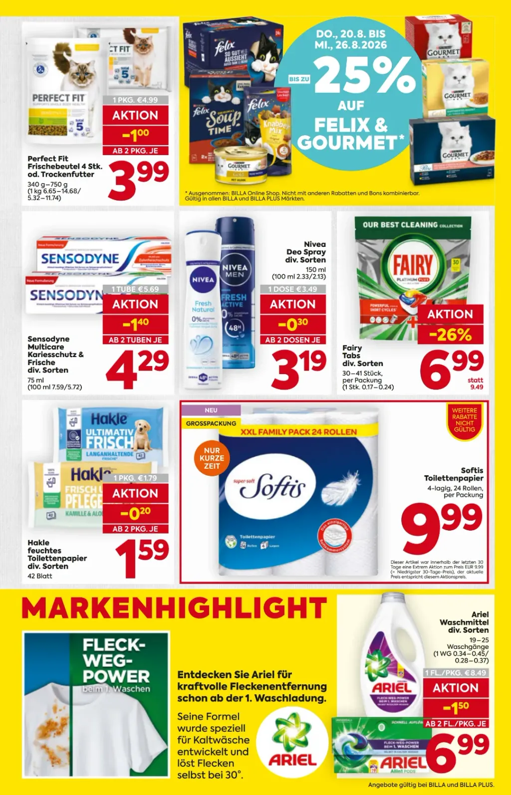 Billa Flugblatt ab 20.08.2026 (Donnerstag)