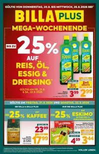 Billa Plus Flugblatt ab 20.08.2026 (Donnerstag)