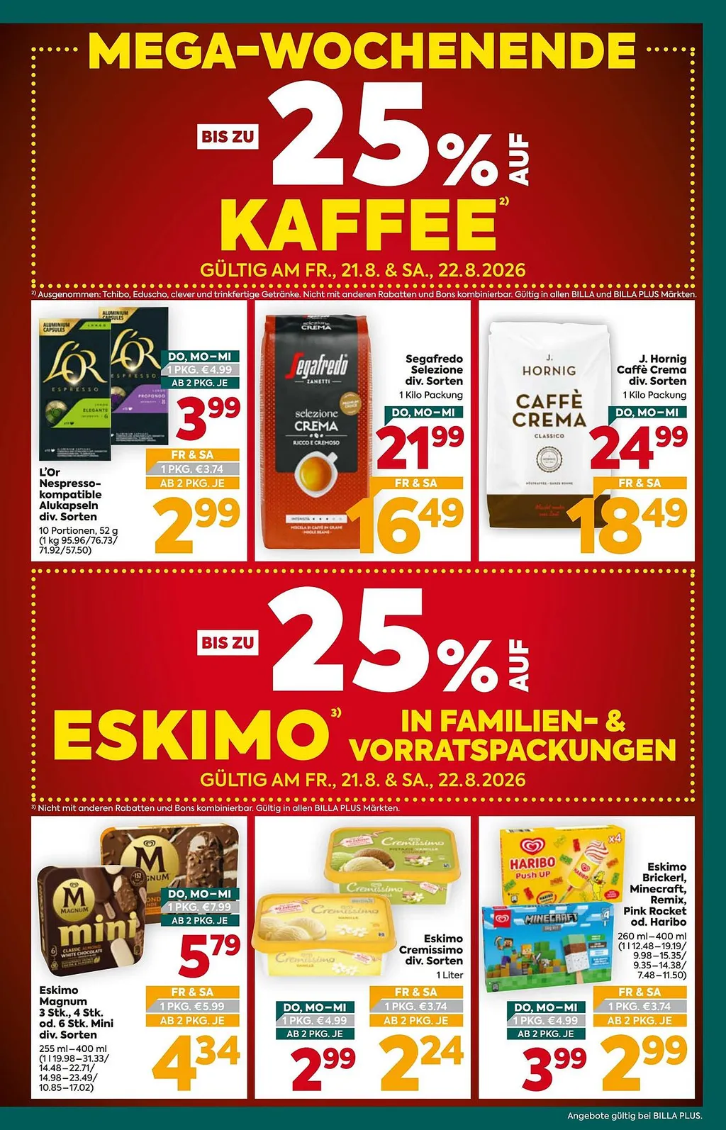 Billa Plus Flugblatt ab 20.08.2026 (Donnerstag)