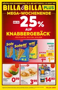 Billa Flugblatt ab 27.08.2026 (Donnerstag)