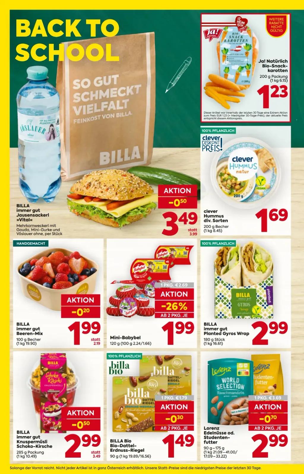 Billa Flugblatt ab 27.08.2026 (Donnerstag)