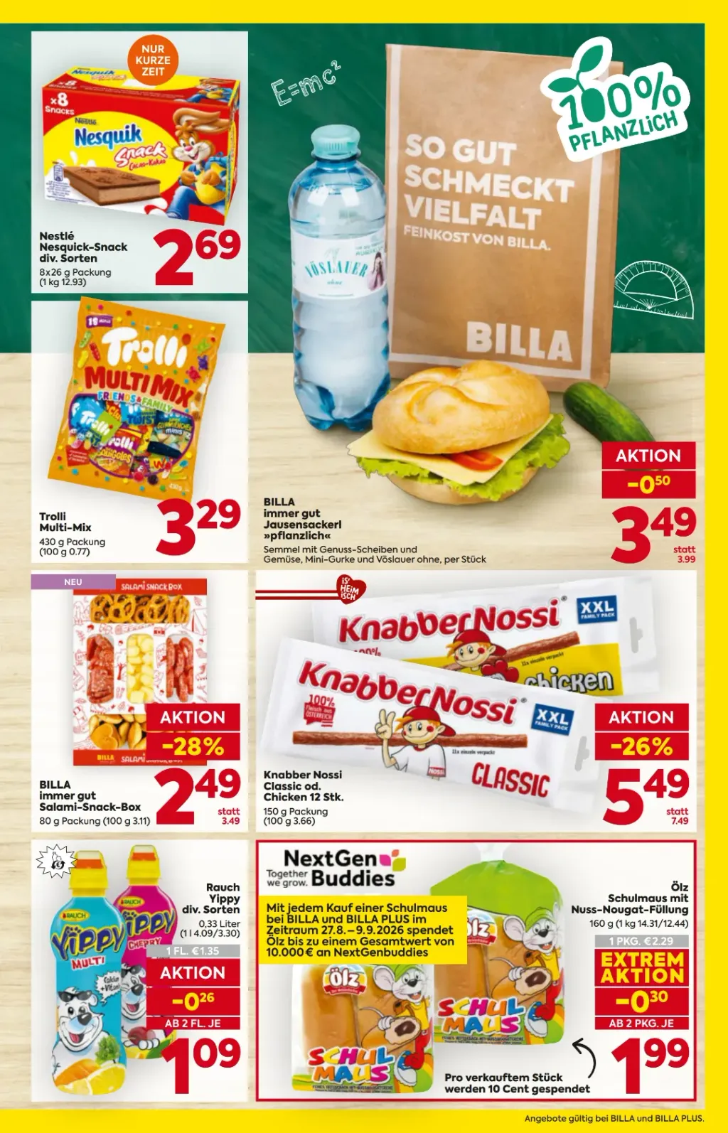 Billa Flugblatt ab 27.08.2026 (Donnerstag)