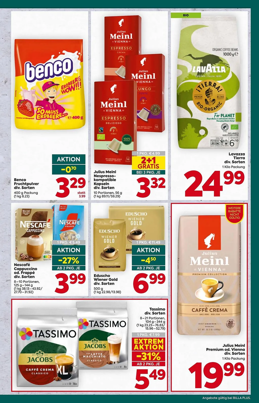 Billa Plus Flugblatt ab 27.08.2026 (Donnerstag)