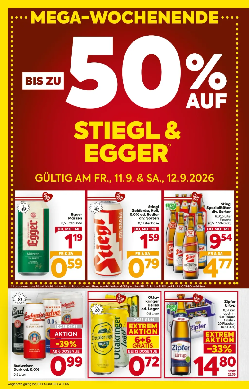 Billa Flugblatt ab 10.09.2026 (Donnerstag)