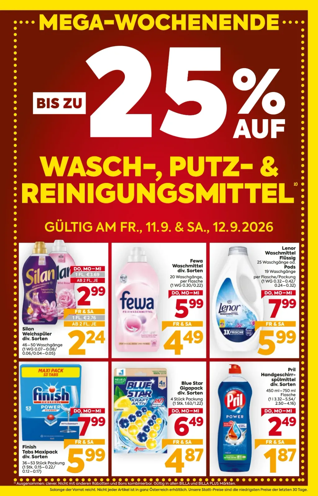 Billa Flugblatt ab 10.09.2026 (Donnerstag)