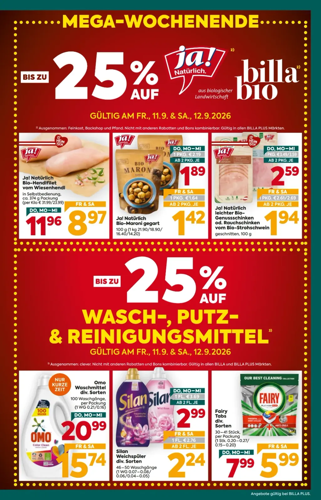 Billa Plus Flugblatt ab 10.09.2026 (Donnerstag)