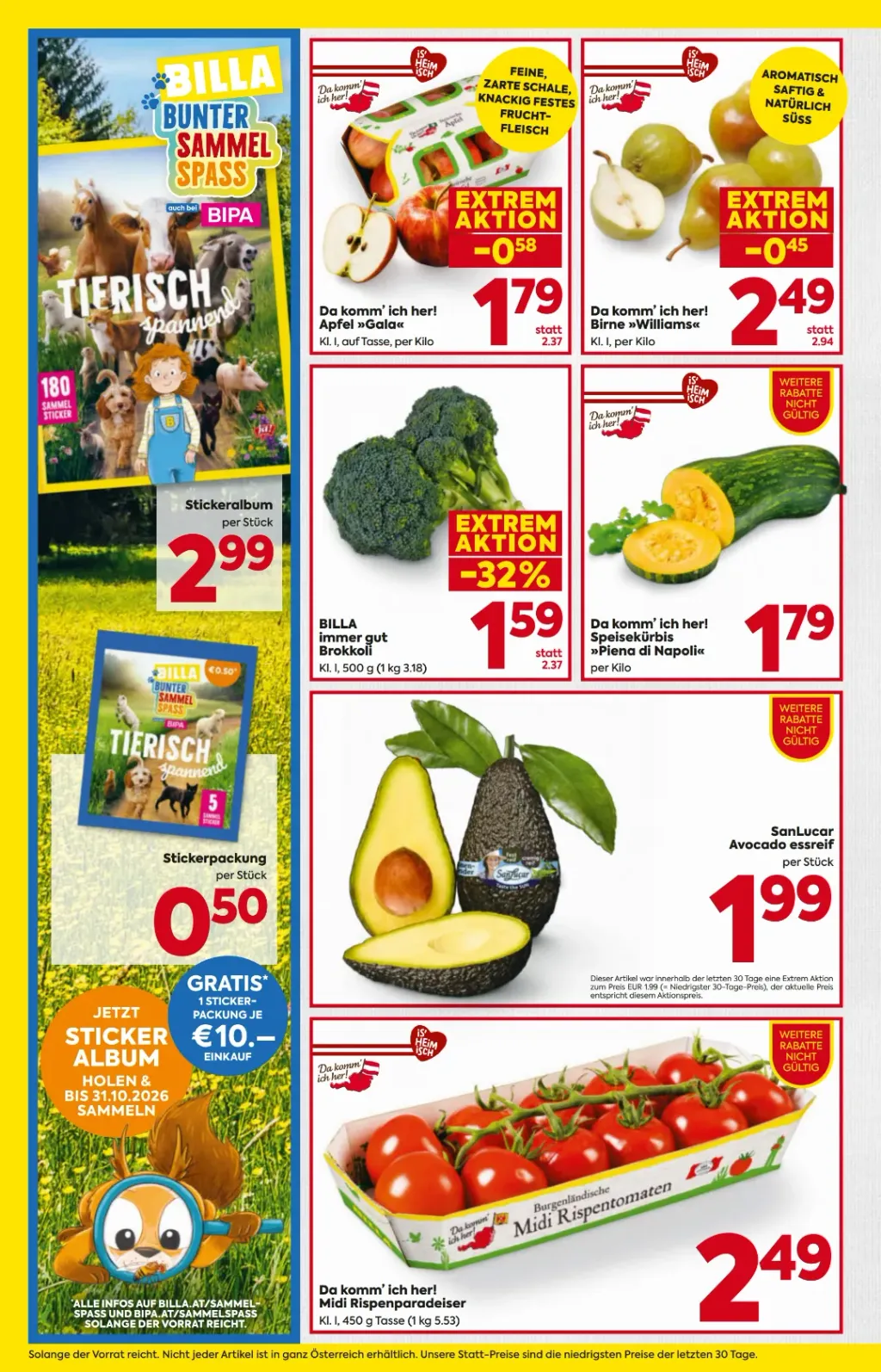 Billa Flugblatt ab 17.09.2026 (Donnerstag)