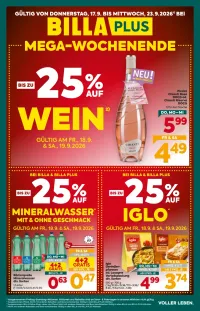 Billa Plus Flugblatt ab 17.09.2026 (Donnerstag)