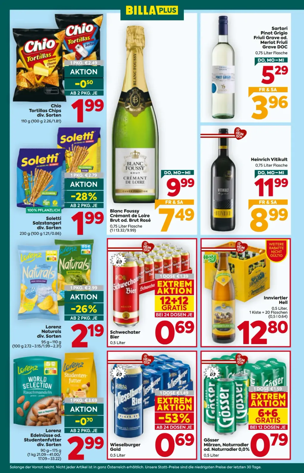 Billa Plus Flugblatt ab 17.09.2026 (Donnerstag)