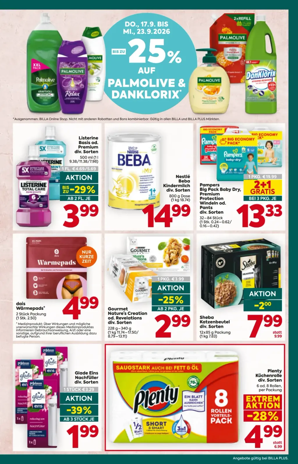 Billa Plus Flugblatt ab 17.09.2026 (Donnerstag)