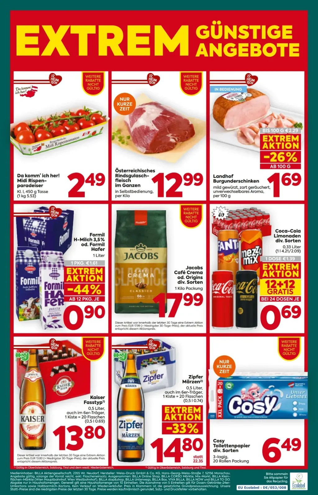 Billa Plus Flugblatt ab 17.09.2026 (Donnerstag)