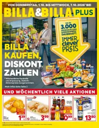 Billa Flugblatt ab 01.10.2026 (Donnerstag)