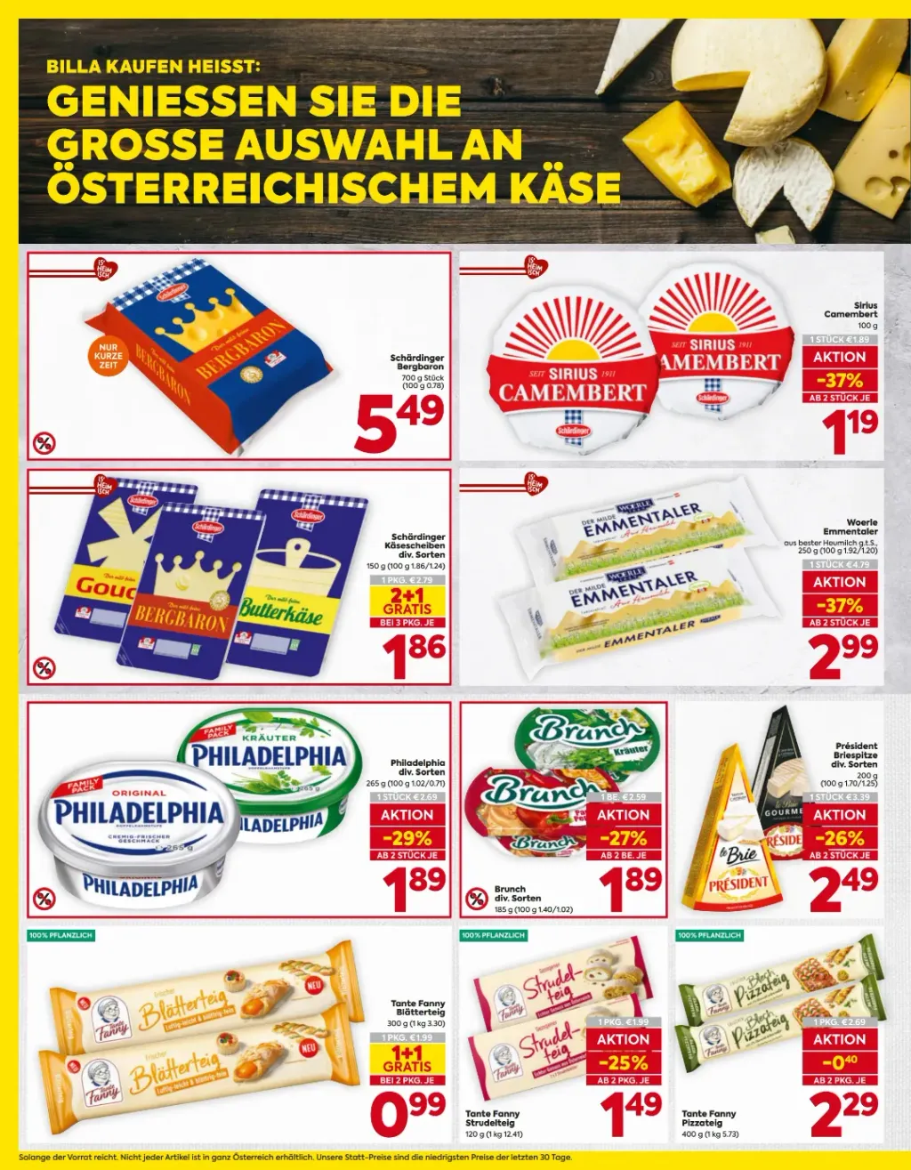 Billa Flugblatt ab 01.10.2026 (Donnerstag)