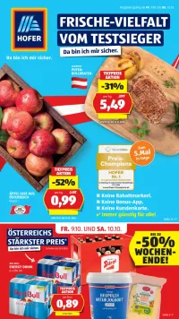Hofer Flugblatt ab 09.10.2026 (Freitag)