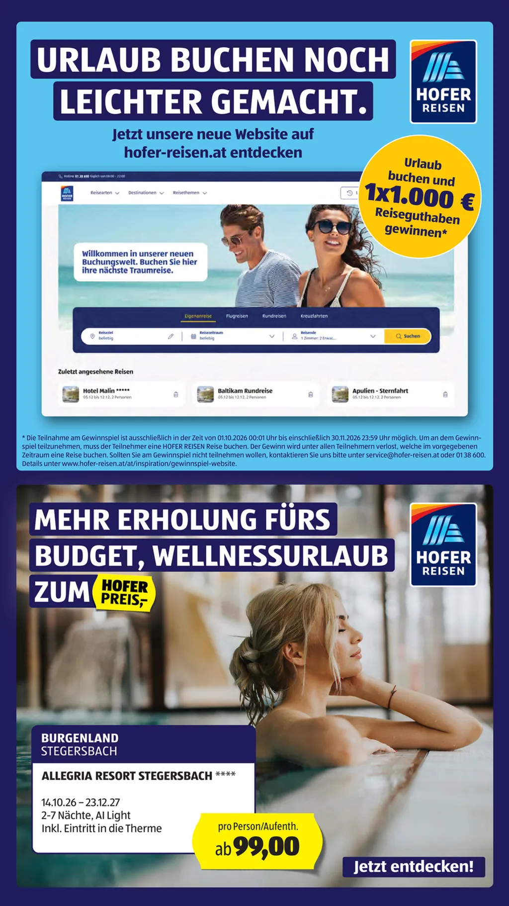 Hofer Flugblatt ab 16.10.2026 (Freitag)