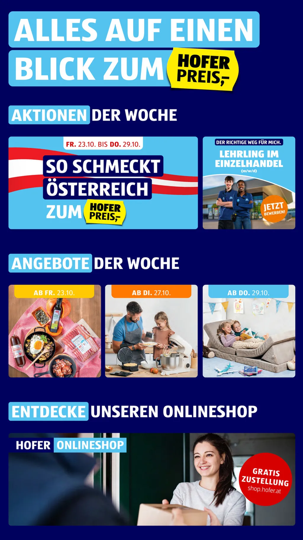 Hofer Flugblatt ab 23.10.2026 (Freitag)