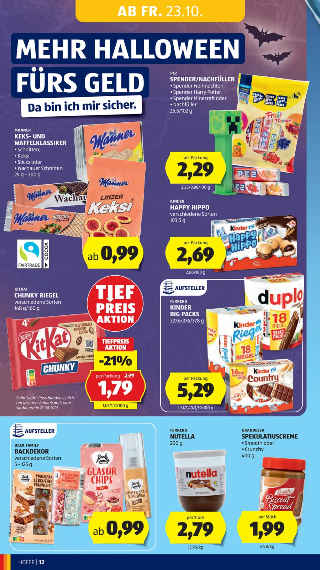 Hofer Flugblatt ab 23.10.2026 (Freitag)