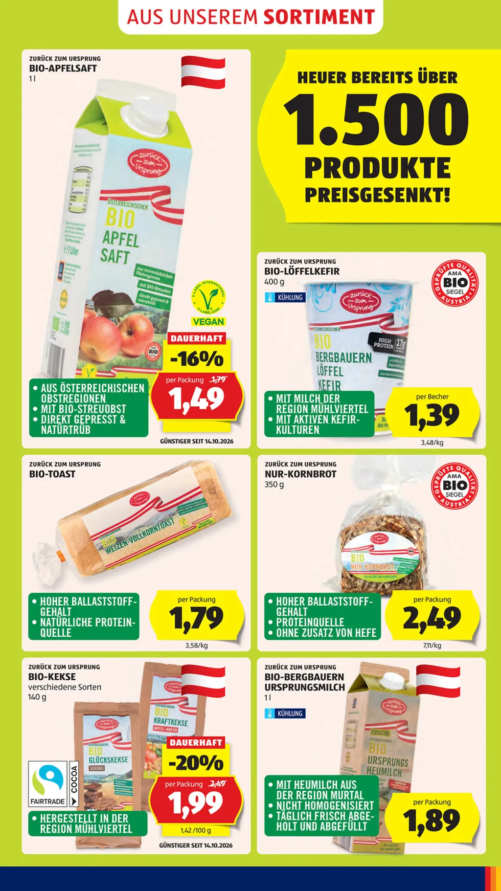 Hofer Flugblatt ab 30.10.2026 (Freitag)