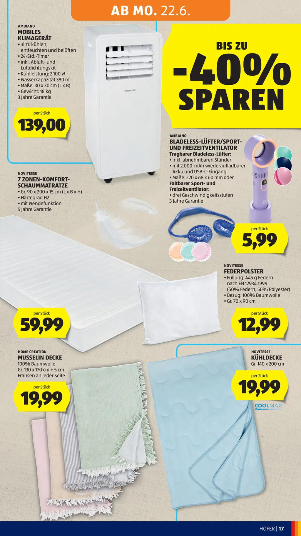 Hofer Flugblatt ab 19.06.2026 (Freitag)