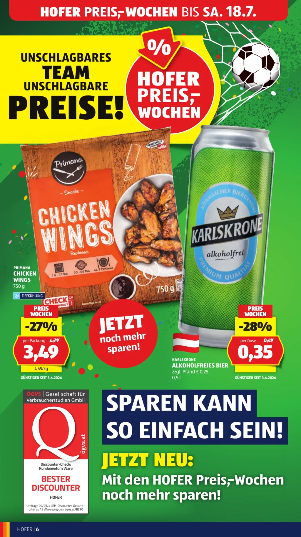 Hofer Flugblatt ab 26.06.2026 (Freitag)