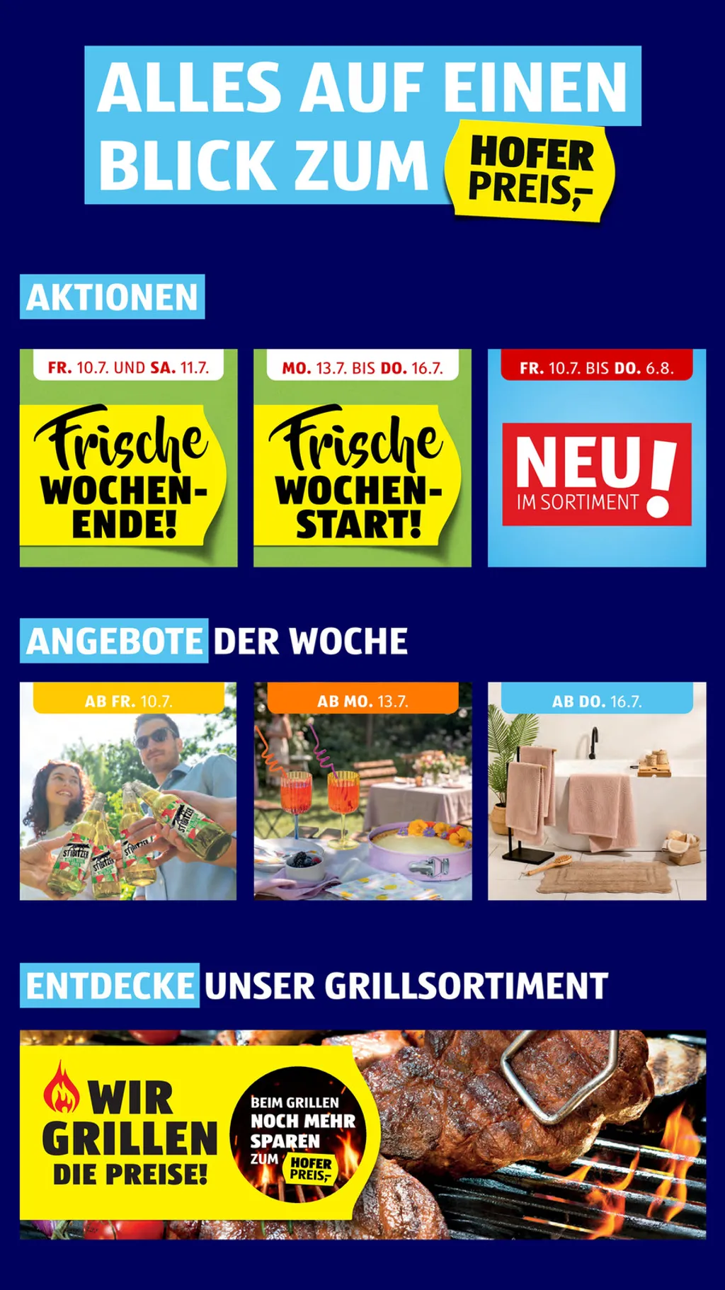 Hofer Flugblatt ab 10.07.2026 (Freitag)