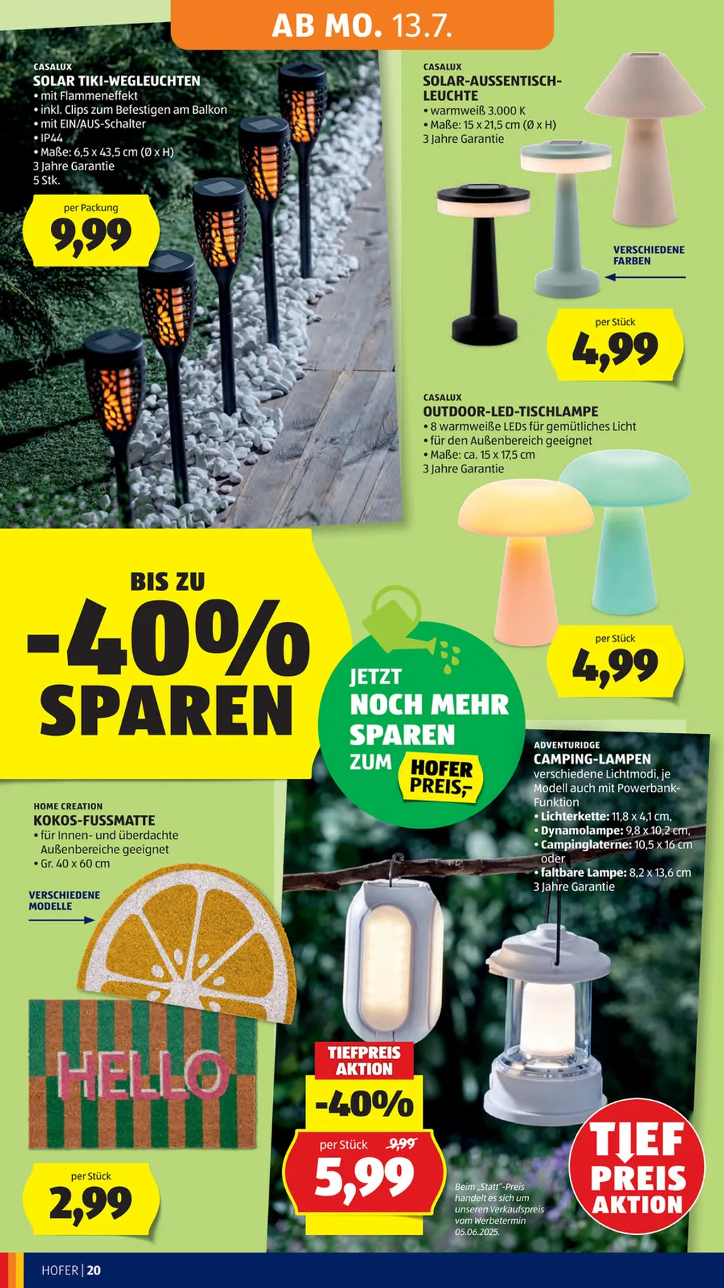 Hofer Flugblatt ab 10.07.2026 (Freitag)