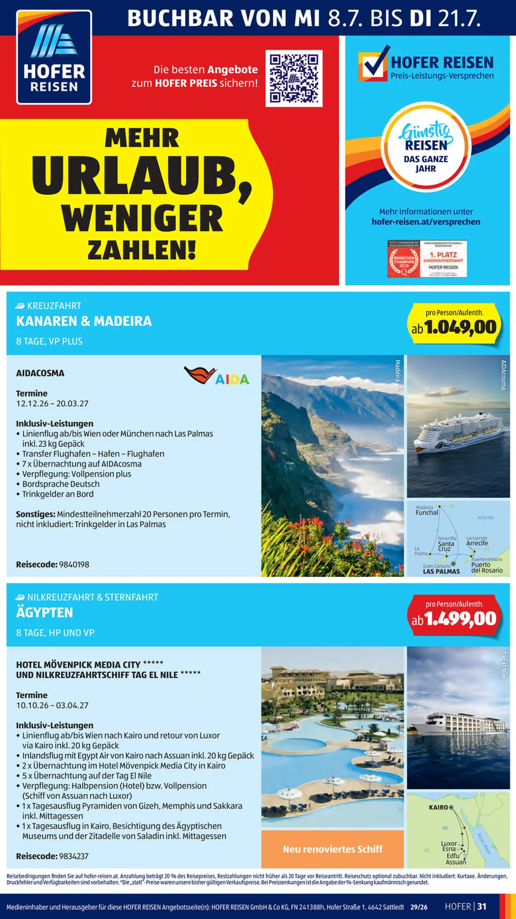 Hofer Flugblatt ab 10.07.2026 (Freitag)