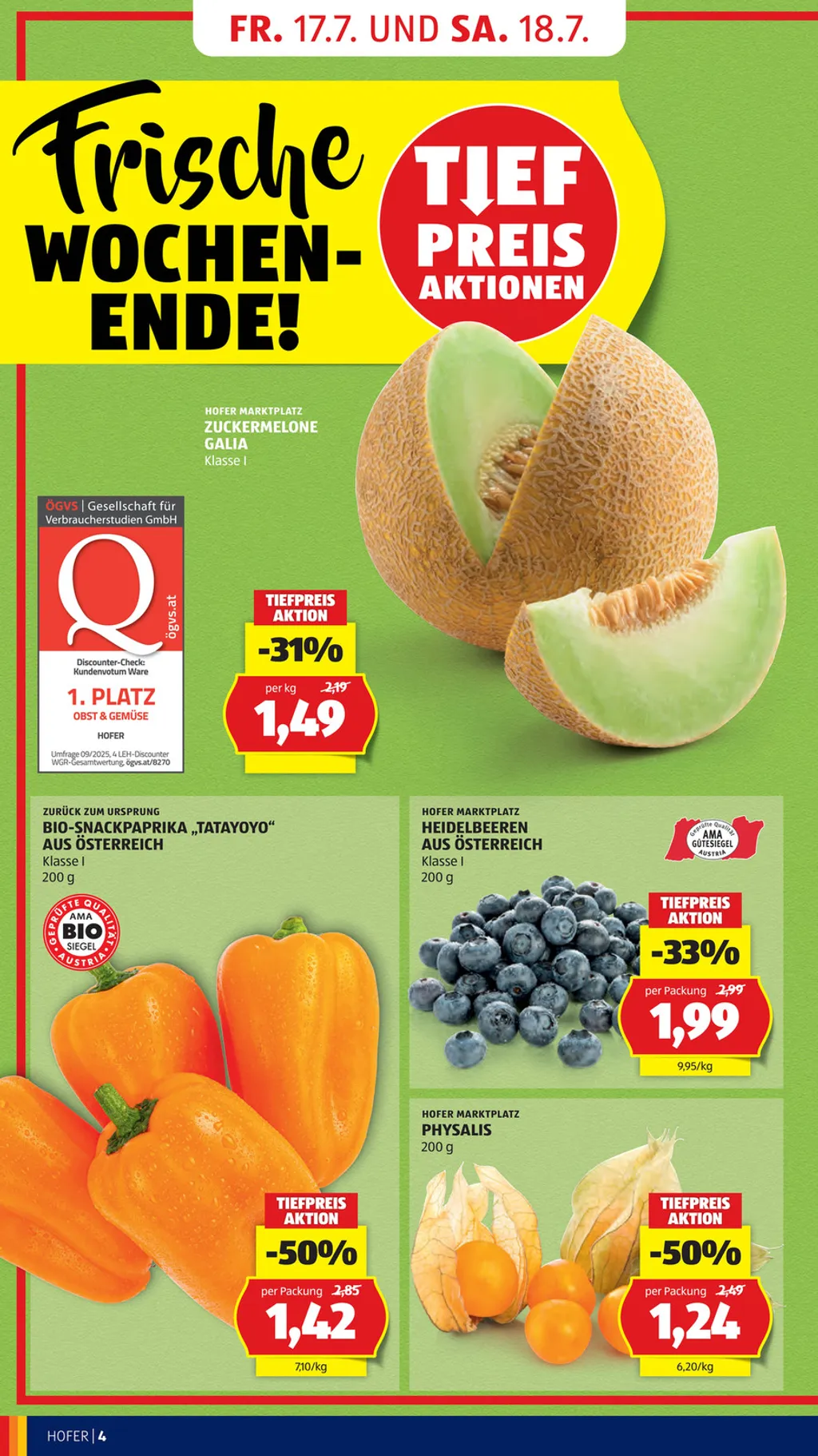 Hofer Flugblatt ab 17.07.2026 (Freitag)
