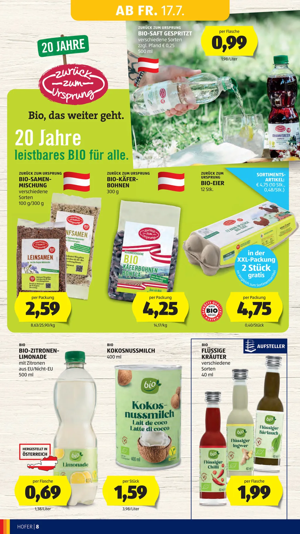 Hofer Flugblatt ab 17.07.2026 (Freitag)