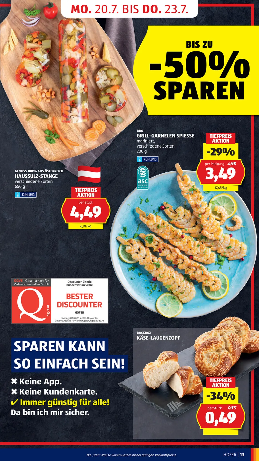 Hofer Flugblatt ab 17.07.2026 (Freitag)