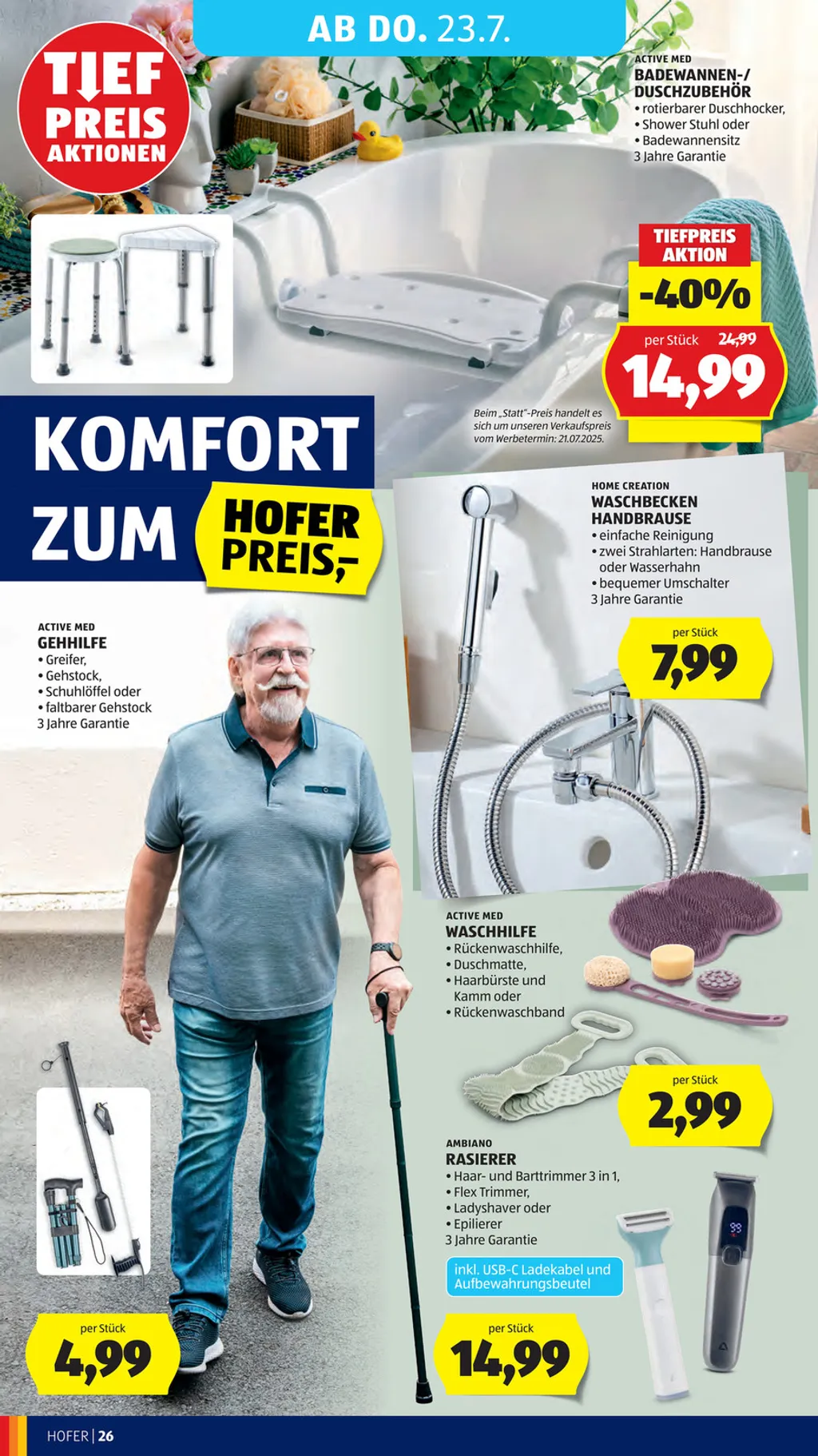 Hofer Flugblatt ab 17.07.2026 (Freitag)